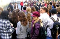 Студенты протестуют против ликвидации вуза