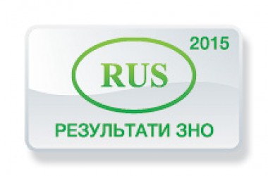 Русский язык. Результаты ЗНО 2015 года