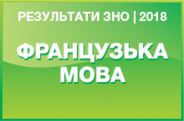 Французский язык. Результаты ЗНО 2018