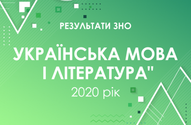 Украинский язык и литература. Результаты ЗНО 2020 года