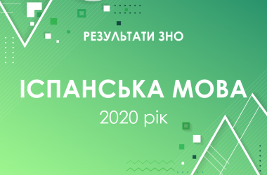 Испанский язык. Результаты ЗНО 2020 года