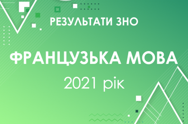 Французский язык. Результаты ЗНО 2021 года