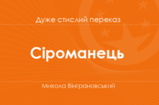 «Сіроманець» Микола Вінграновський (дуже стислий переказ)