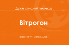 «Вітрогон» Іван Нечуй-Левицький (дуже стислий переказ)