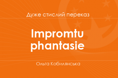 «Іmpromtu phantasie» Ольга Кобилянська (дуже стислий переказ)