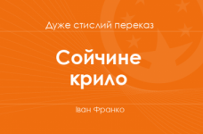 «Сойчине крило» Іван Франко (дуже стислий переказ)