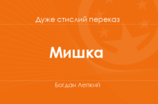 «Мишка» Богдан Лепкий (дуже стислий переказ)