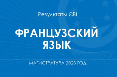 Французский язык. Результаты ЄВІ в магистратуру 2023 года