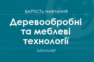 Деревообрабатывающие и мебельные технологии – стоимость обучения на бакалавра