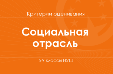 Социальная и здоровьесберегающая отрасль: критерии оценивания. 5–9 классы НУШ