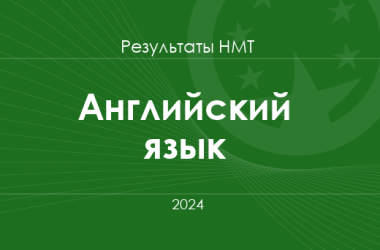 Английский язык. Результаты НМТ 2024 года