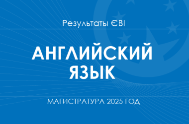 Английский язык. Результаты ЄВІ в магистратуру 2025 года